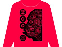 Hoodie Hardwired Ape, Red