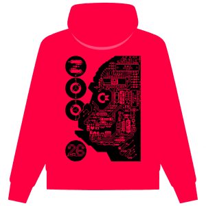 Hoodie Hardwired Ape, Red