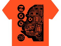 T-shirt Hardwired Ape, Orange