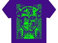 T-shirt Poke & Peek, Purple